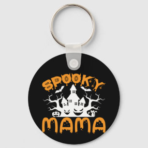 Halloween Spooky Mama Birthday Key Ring