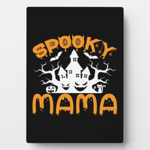 Halloween Spooky Mama Birthday Plaque