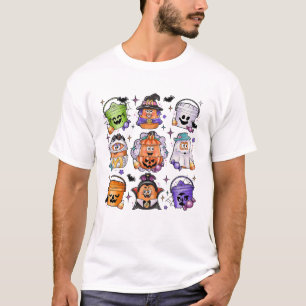 Halloween Spooky Nugget Cute Scary Movie Character T-Shirt