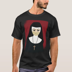Halloween Spooky Nun Scary Nun Halloween Kids Girl T-Shirt