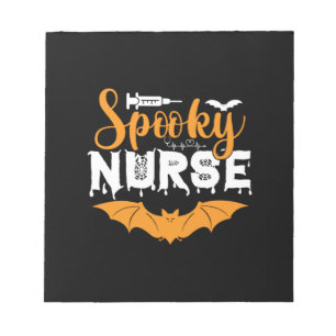 Halloween Spooky Nurse Birthday Notepad