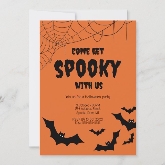 Halloween Spooky Office Party Invitation (Front)
