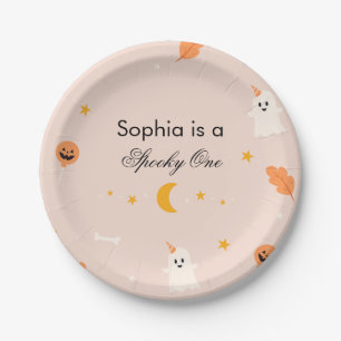 Halloween Spooky One Paper Plate