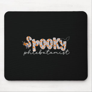 Halloween Spooky Phlebotomist Floral Phlebotomy Te Mouse Mat
