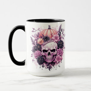Halloween Spooky Pink Skull Mug
