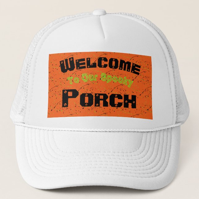 Halloween / Spooky Porch / Trucker Hat (Front)