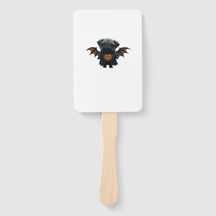 Halloween Spooky Pug Classic T-Shirt Hand Fan