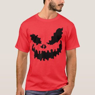 Halloween Spooky Pumpkin Jack O Lantern Face Scary T-Shirt