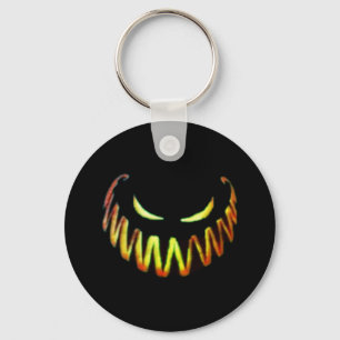 Halloween, spooky pumpkin key ring
