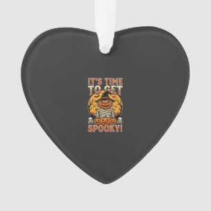 Halloween Spooky Pumpkin Scarecrow Vintage Ornament