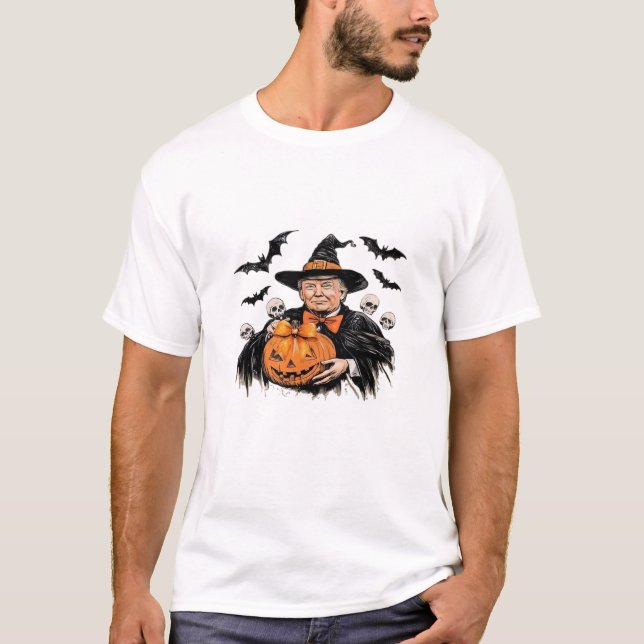 Halloween Spooky Pumpkin T-Shirt (Front)