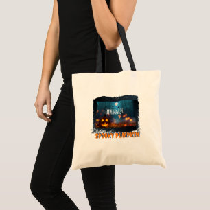 HALLOWEEN SPOOKY PUMPKIN TOTE BAG
