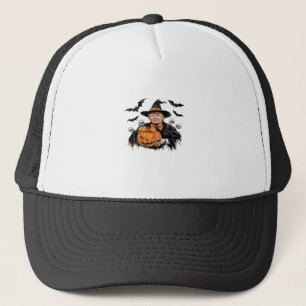 Halloween Spooky Pumpkin Trucker Hat