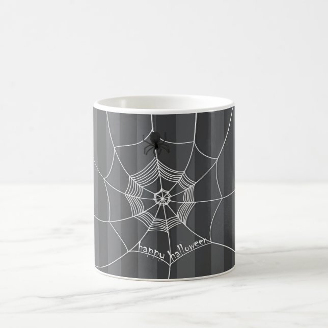 Halloween Spooky Scary Cute Spider Web Coffee Mug (Center)