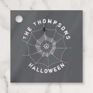 Halloween Spooky Scary Cute Spider Web Favour Tags