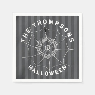 Halloween Spooky Scary Cute Spider Web Napkin