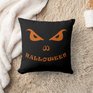 Halloween spooky scary face cushion