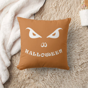 Halloween spooky scary face cushion
