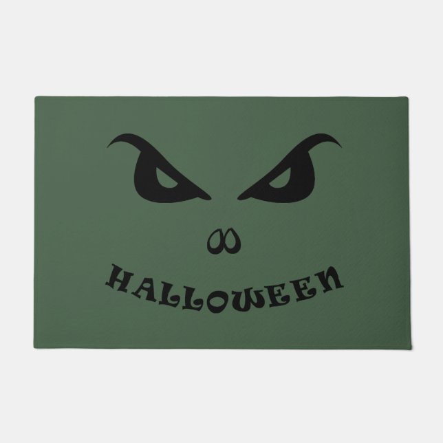 Halloween spooky scary face doormat (Front)