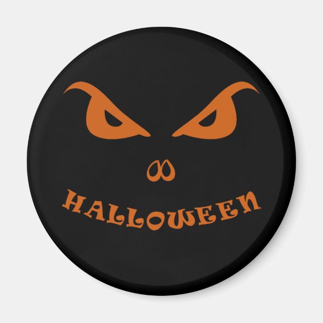 Halloween spooky scary face magnet (Front)