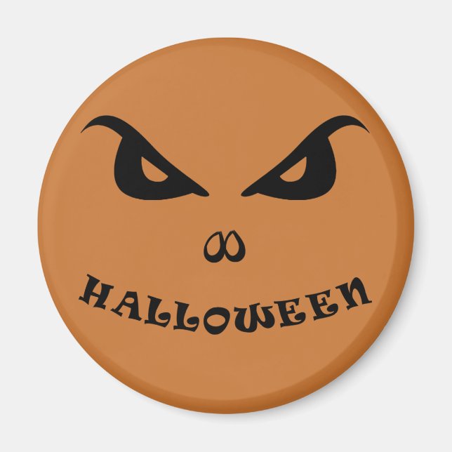 Halloween spooky scary face magnet (Front)