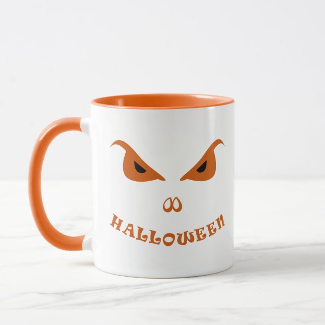 Halloween spooky scary face mug (Left)