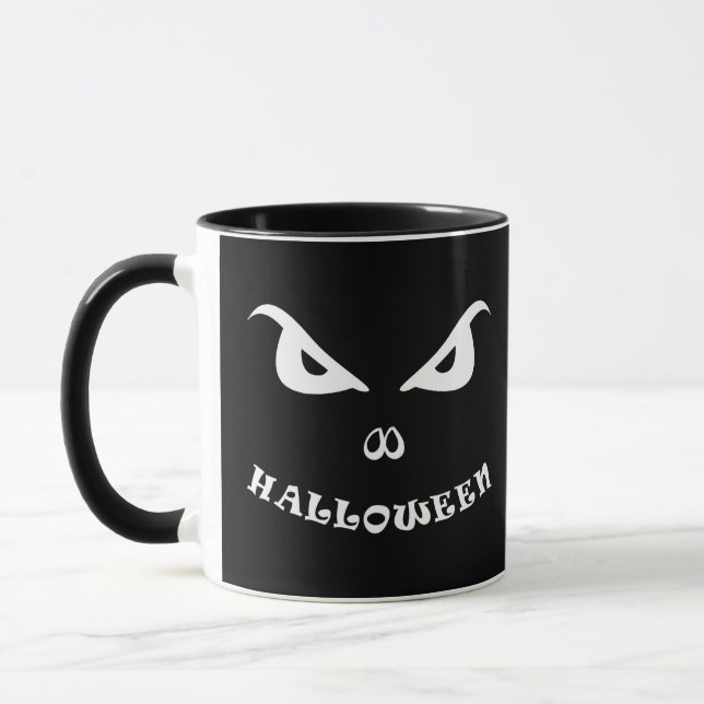 Halloween spooky scary face mug (Left)