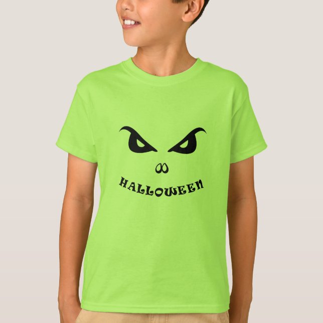 Halloween spooky scary face T-Shirt (Front)