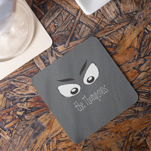 Halloween Spooky Scary Haunted Ghost Eyes Coaster