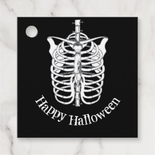 Halloween Spooky Scary Skeleton Party Favour Tags