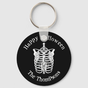 Halloween Spooky Scary Skeleton X Ray Key Ring