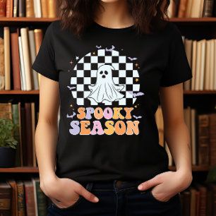 HALLOWEEN SPOOKY SEASON GHOST & BATS T-Shirt