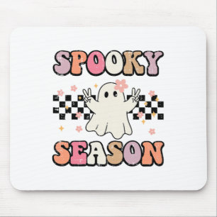 Halloween Spooky Season Ghost Peace Costume Women  Mouse Mat