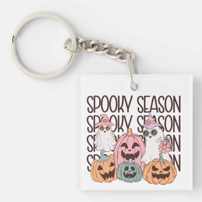 Halloween Spooky Season Key Ring (Front)