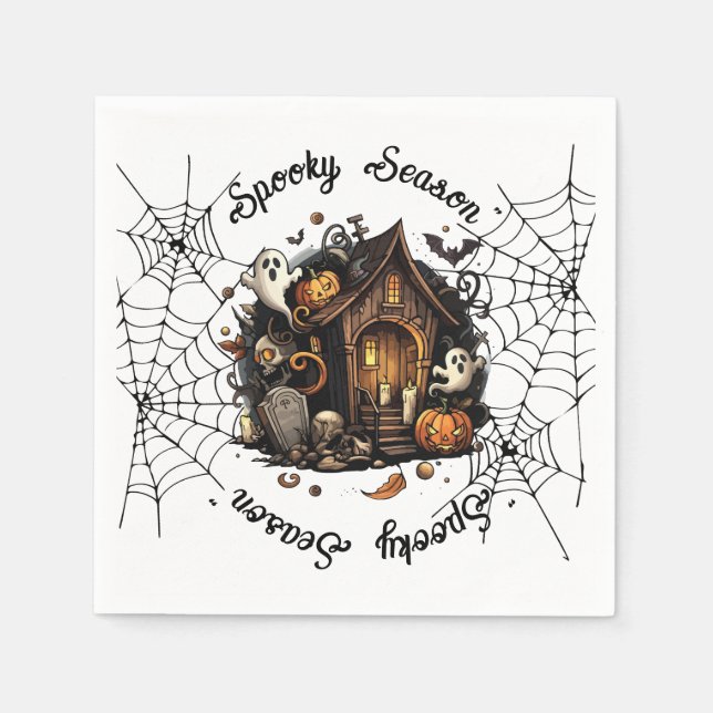 Halloween  👻 spooky season  💀 Napkins 🍽️   (Front)