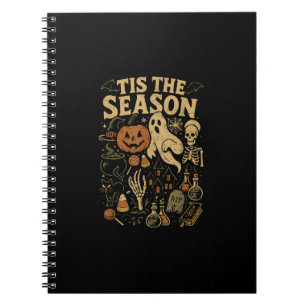 Halloween Spooky Season Pumpkin Witch Tis The Seas Notebook