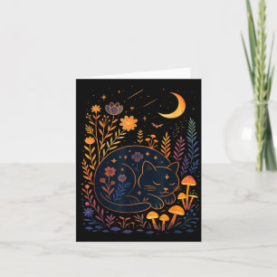 Halloween Spooky Season Shirt Witch Mystical Black Card