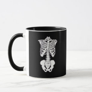 Halloween Spooky Skeleton Bones Rib Cage Mug