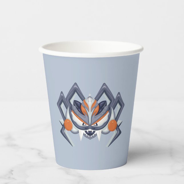 Halloween Spooky Spider / King of Pumpkin Paper Cups (Front)