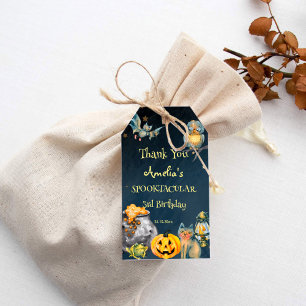 Halloween spooky spooktacular birthday favour gift tags