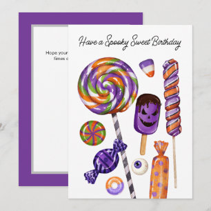 Halloween Spooky Sweet Birthday  Card