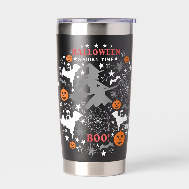 Halloween Spooky Time Insulated Tumbler (Left)