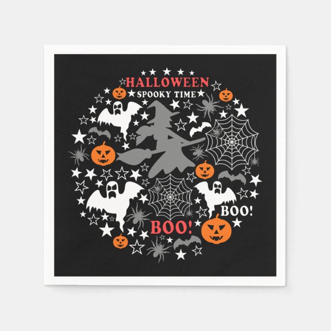 Halloween Spooky Time Napkin (Front)