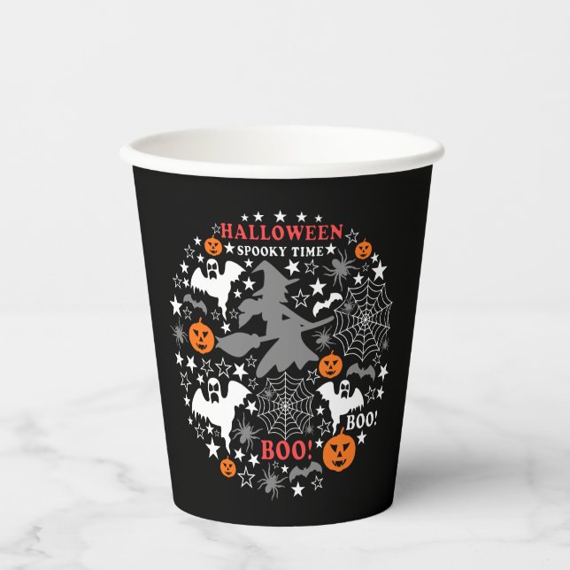 Halloween Spooky Time Paper Cups (Front)
