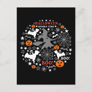 Halloween Spooky Time Postcard