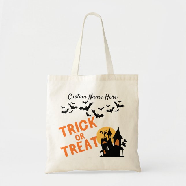 Halloween Spooky Tote Bag - Personalise (Front)