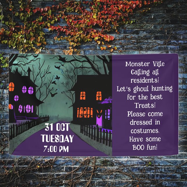 Halloween Spooky Town Community Family Banner (Creator Uploaded)
