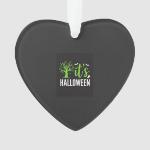 Halloween Spooky Tree Bats Vector Design_1 Ornament