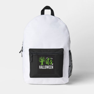 Halloween Spooky Tree Bats Vector Design_1 Printed Backpack