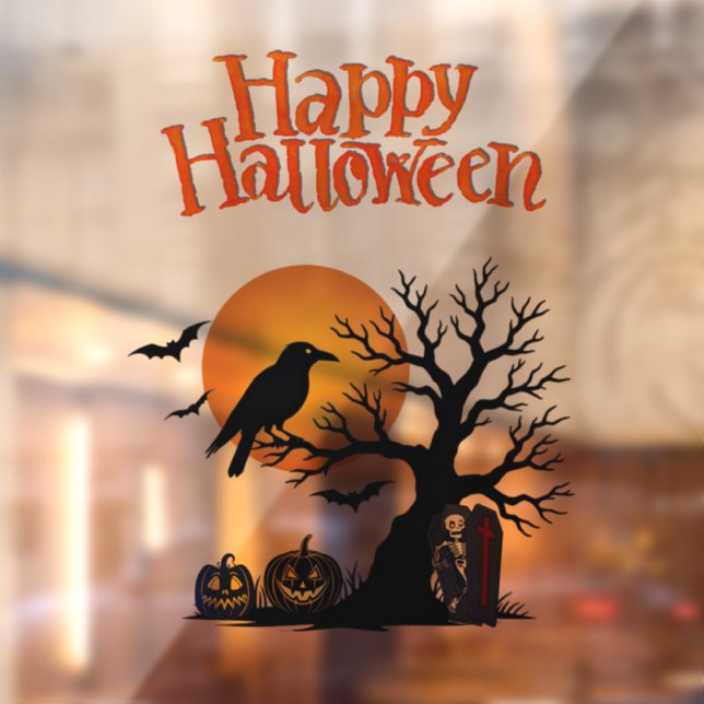 Halloween Spooky Tree Window Cling (Sheet 2)